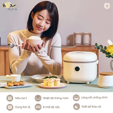 Nồi cơm điện thông minh Bear 2.0 - Ảnh 3