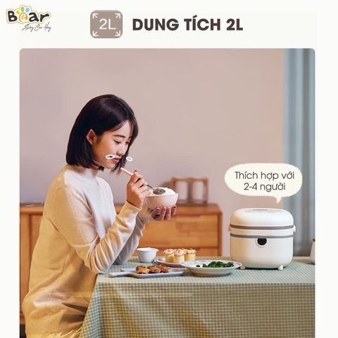 Nồi cơm điện thông minh Bear 2.0 - Ảnh 4